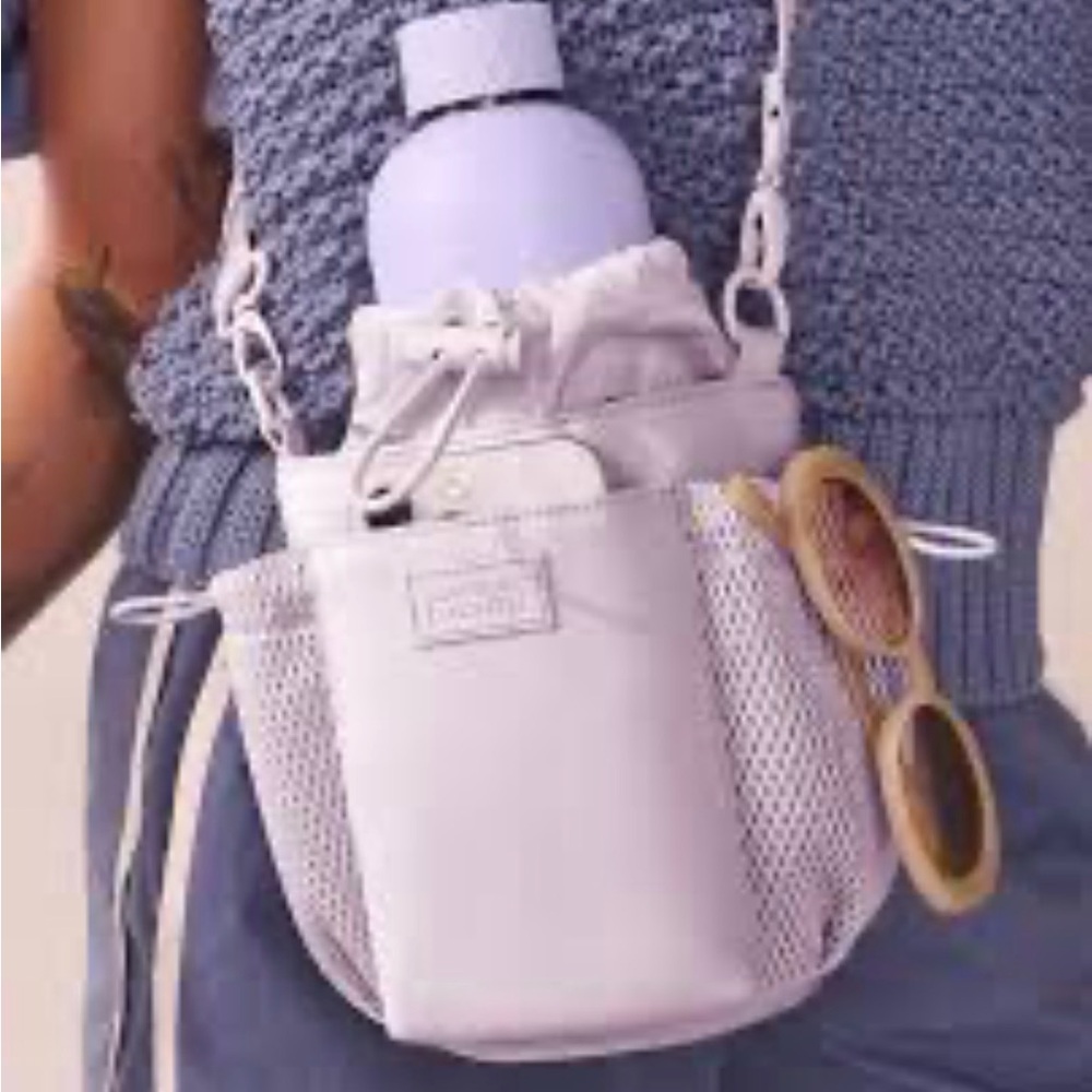 Dagne Dover Lilac water bottle cross body purse